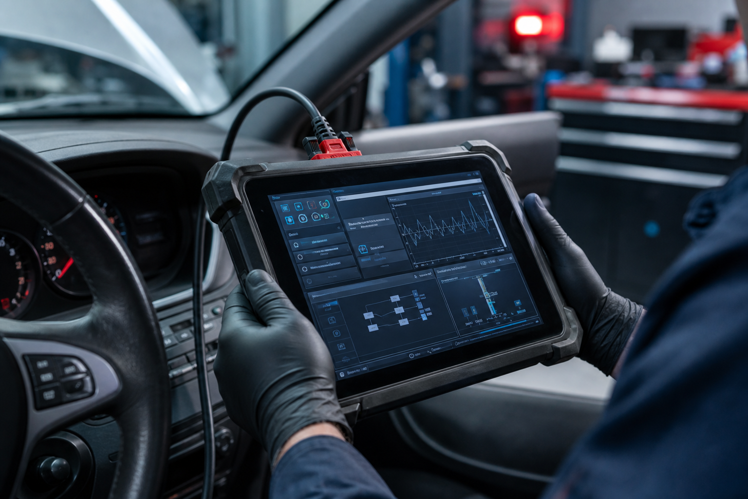 Vehicle diagnostics and auto-electrical service